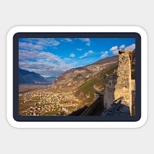 View from Beseno Castle in Trentino, Italy Sticker